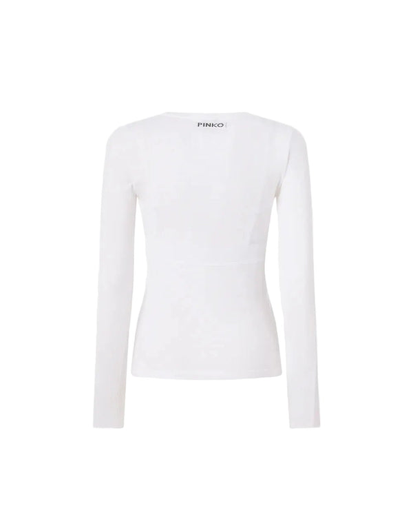 Pinko Asteroide Serafino Top White - My Store