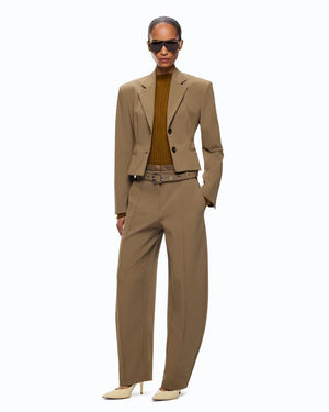 Pinko Barrel-Fit Trouser Green - HEARTS Zandvoort