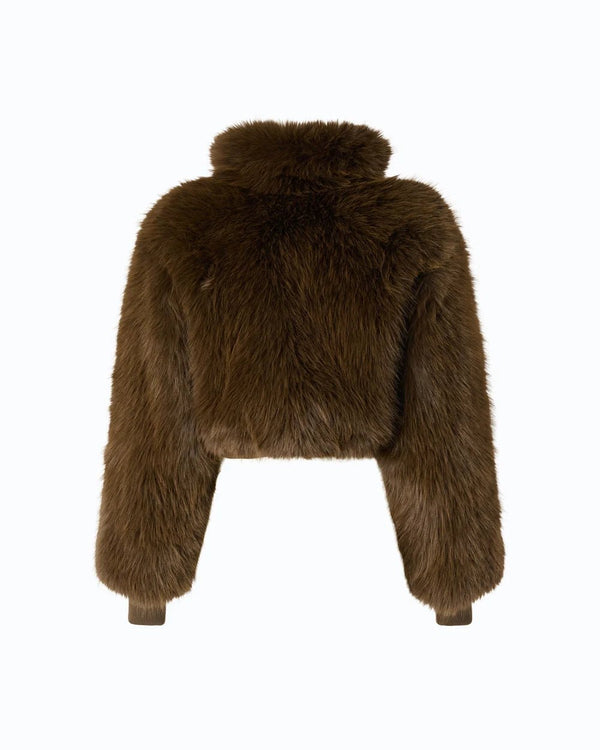 Pinko Bomberjacket Brown - HEARTS Zandvoort