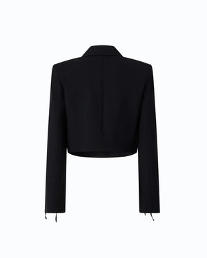 Pinko Cropped Blazer Black - HEARTS Zandvoort