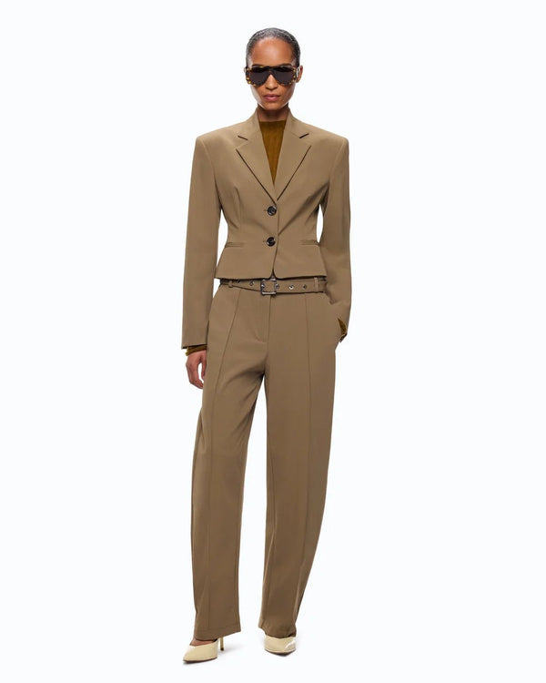 Pinko Cropped Blazer Green - HEARTS Zandvoort