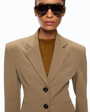 Pinko Cropped Blazer Green - HEARTS Zandvoort