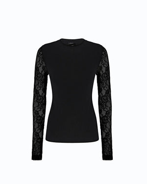Pinko Fucecchio T-Shirt Black - HEARTS Zandvoort