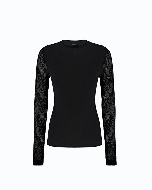 Pinko Fucecchio T-Shirt Black - HEARTS Zandvoort