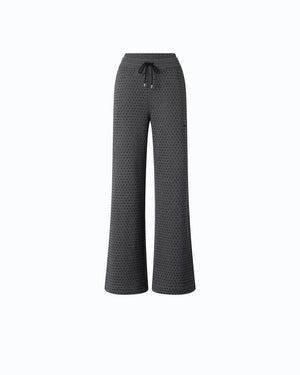 Pinko Fully Rhinestoned Fleece Pants Grey - HEARTS Zandvoort