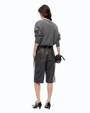 Pinko Fully Rhinestoned Sweater Grey - HEARTS Zandvoort