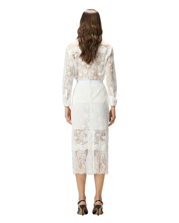 Pinko Harmonie Skirt White - My Store