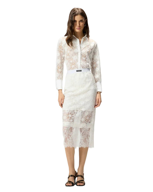 Pinko Harmonie Skirt White - My Store
