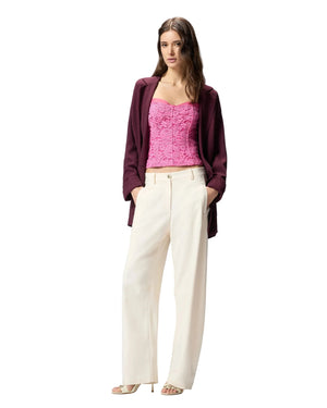 Pinko Lace Bustier Top Pink - My Store