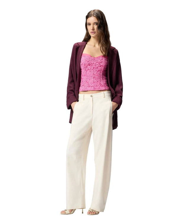 Pinko Lace Bustier Top Pink - My Store