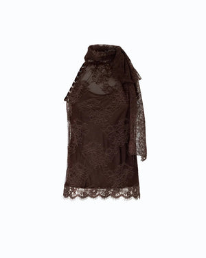 Pinko Lace Top Brown - HEARTS Zandvoort