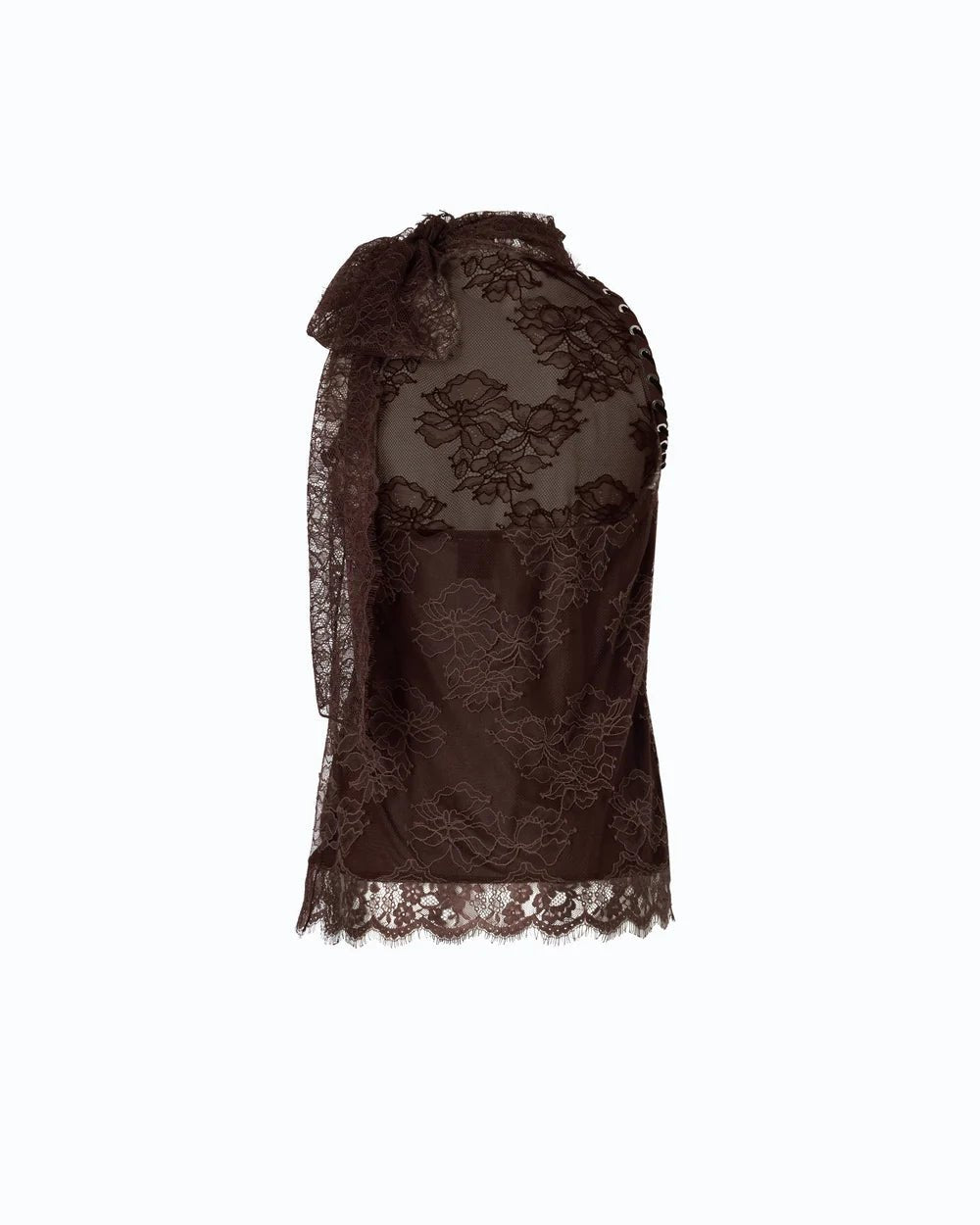 Pinko Lace Top Brown - HEARTS Zandvoort