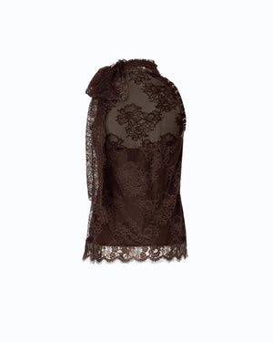 Pinko Lace Top Brown - HEARTS Zandvoort