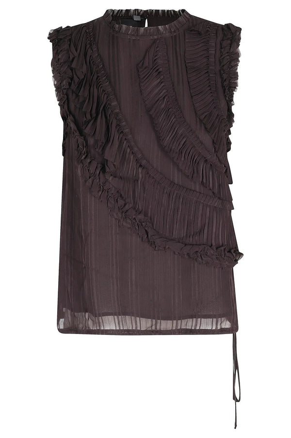 Pinko Lark Top Brown - My Store