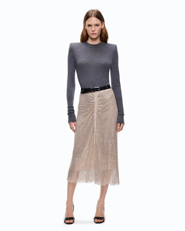 Pinko Merino Wool Sweater Grey - HEARTS Zandvoort