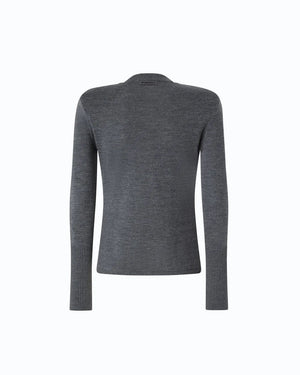 Pinko Merino Wool Sweater Grey - HEARTS Zandvoort