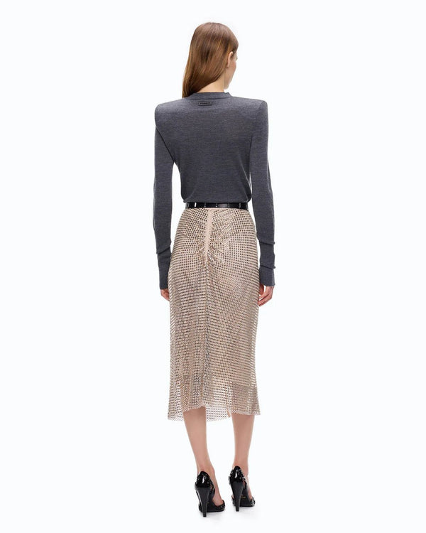 Pinko Merino Wool Sweater Grey - HEARTS Zandvoort