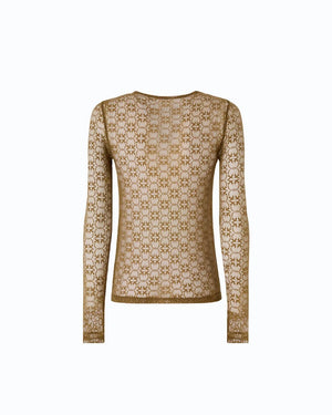 Pinko Mesh Top Green - HEARTS Zandvoort
