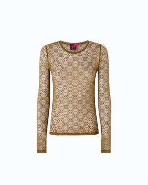 Pinko Mesh Top Green - HEARTS Zandvoort