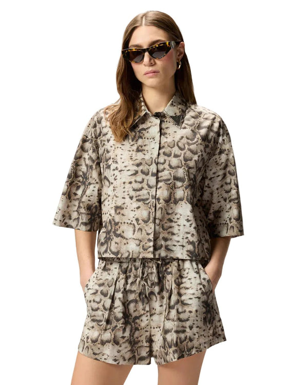 Pinko Pescara Cropped Blouse Snake - My Store