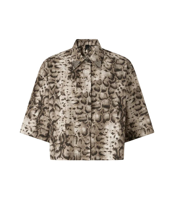 Pinko Pescara Cropped Blouse Snake - My Store