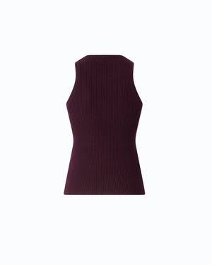Pinko Ribbed Top With Sheer Logo - HEARTS Zandvoort