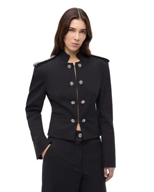 Pinko Riding Jacket With Jewel Details Black - HEARTS Zandvoort