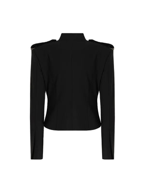 Pinko Riding Jacket With Jewel Details Black - HEARTS Zandvoort