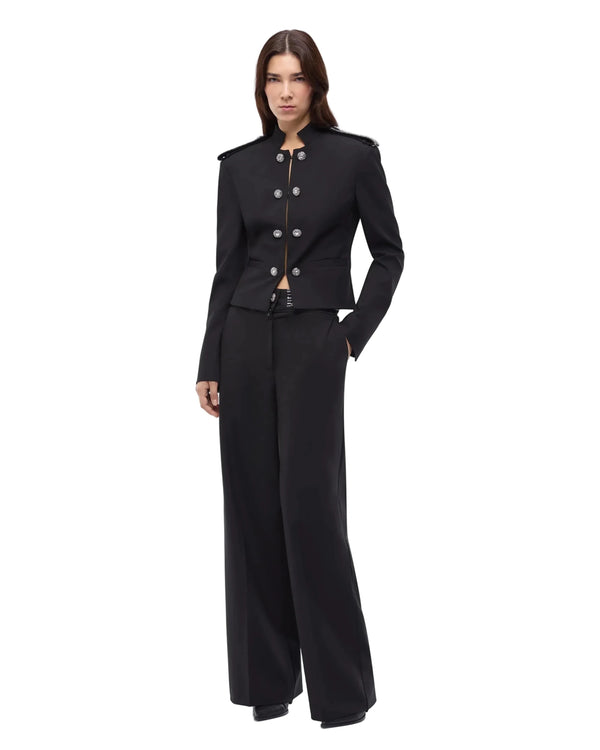 Pinko Riding Jacket With Jewel Details Black - HEARTS Zandvoort