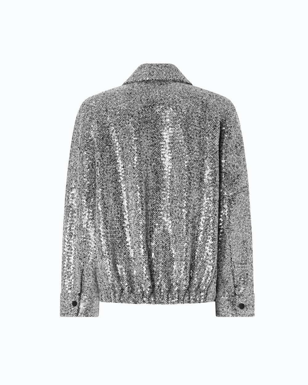 Pinko Sequinned Pea Coat - HEARTS Zandvoort