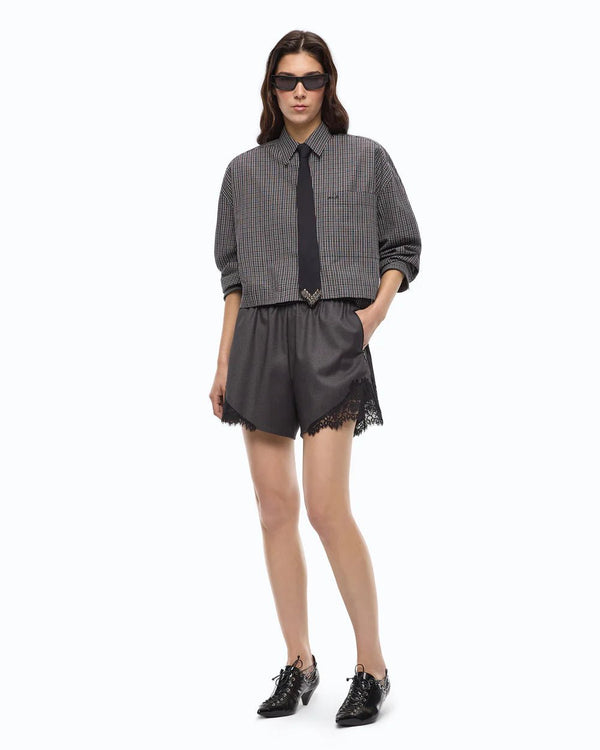 Pinko Shita Shorts Dark Grey - HEARTS Zandvoort