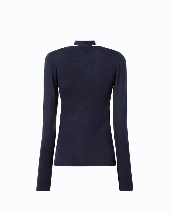 Pinko Soffio Knit Navy Blue - HEARTS Zandvoort