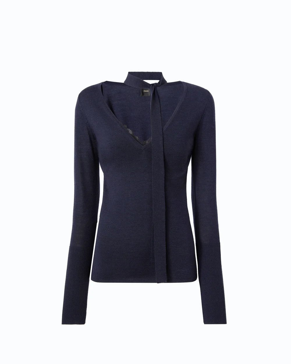 Pinko Soffio Knit Navy Blue - HEARTS Zandvoort