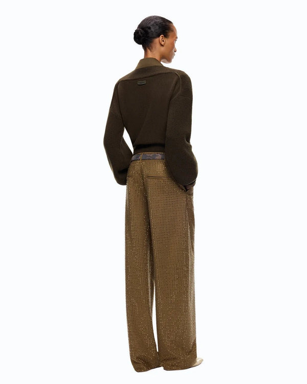 Pinko Solopaca Pantalone Green - HEARTS Zandvoort