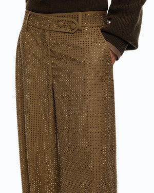 Pinko Solopaca Pantalone Green - HEARTS Zandvoort
