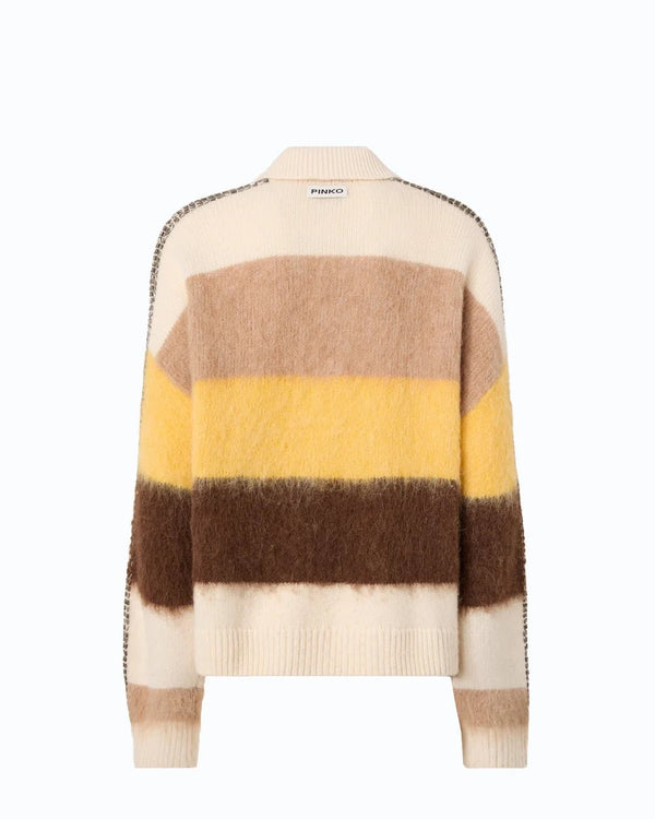 Pinko Striped Alpaca Blend Sweater - HEARTS Zandvoort