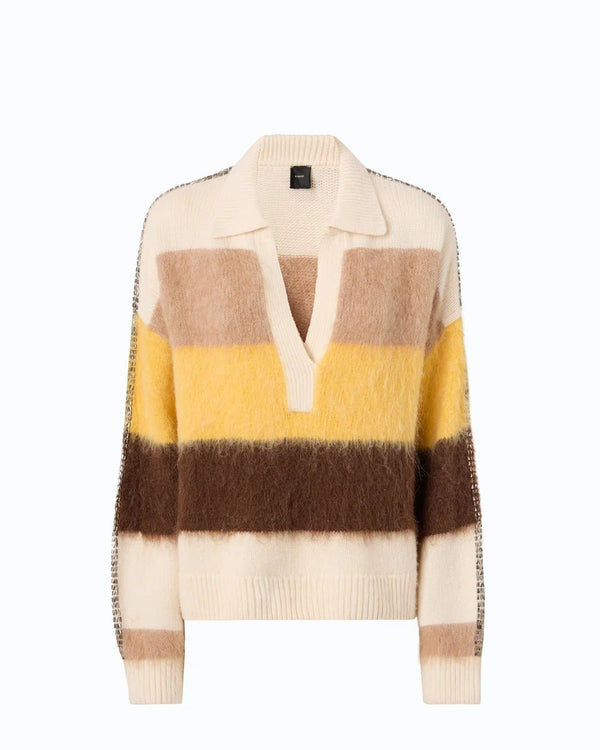 Pinko Striped Alpaca Blend Sweater - HEARTS Zandvoort