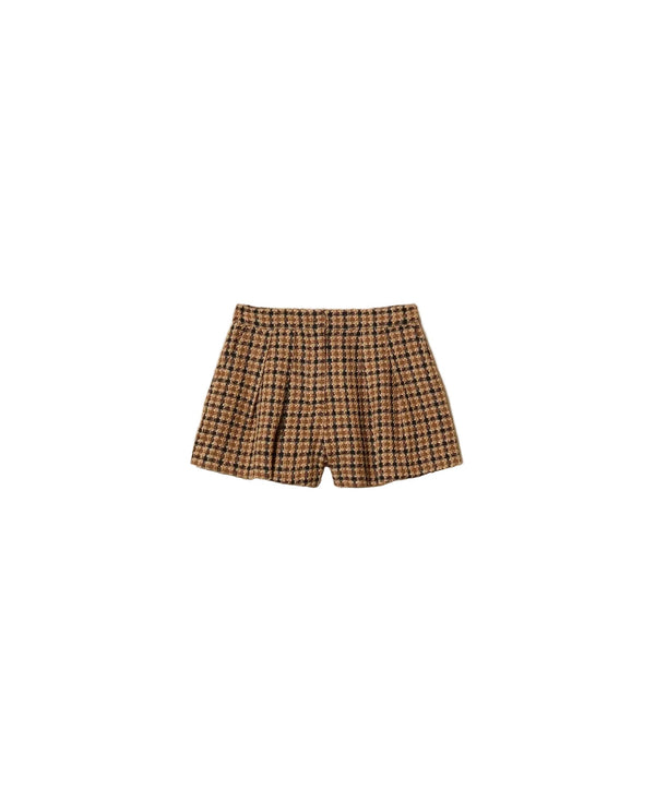 Twinset Bouclé Shorts Brown - HEARTS Zandvoort