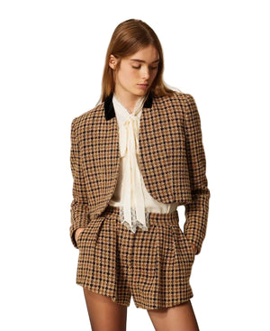Twinset Checkered Blazer - HEARTS Zandvoort