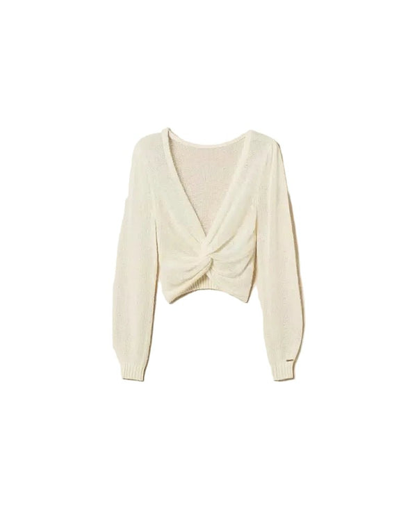 Twinset Dual Use Knit Shrug Madreperla - HEARTS Zandvoort