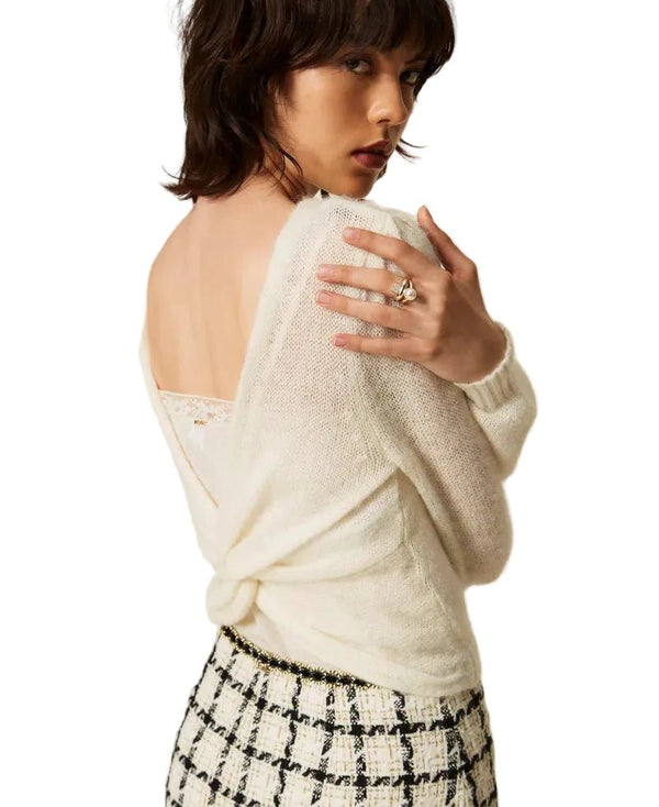 Twinset Dual Use Knit Shrug Madreperla - HEARTS Zandvoort
