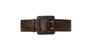 Twinset High-waisted Leather Belt With Snakeskin Print - HEARTS Zandvoort