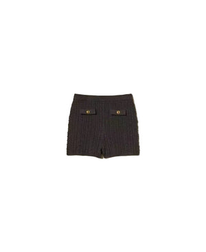 Twinset Knit Short Grey - HEARTS Zandvoort