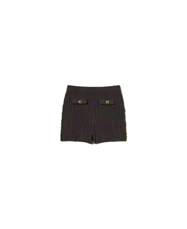Twinset Knit Short Grey - HEARTS Zandvoort