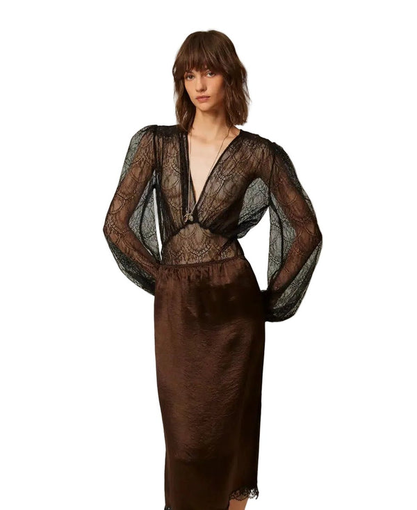 Twinset Lace Body Nero - HEARTS Zandvoort