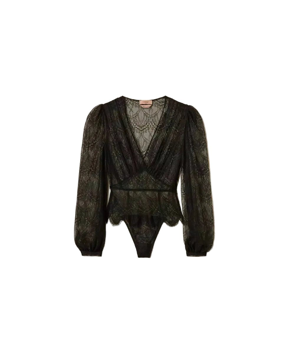 Twinset Lace Body Nero - HEARTS Zandvoort