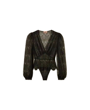 Twinset Lace Body Nero - HEARTS Zandvoort