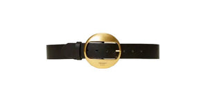 Twinset Leather Belt Round Buckle Nero - HEARTS Zandvoort