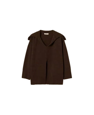 Twinset Sweater Darkness Brown - HEARTS Zandvoort