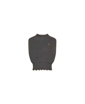 Twinset Wool Blend Top With Brooch - HEARTS Zandvoort